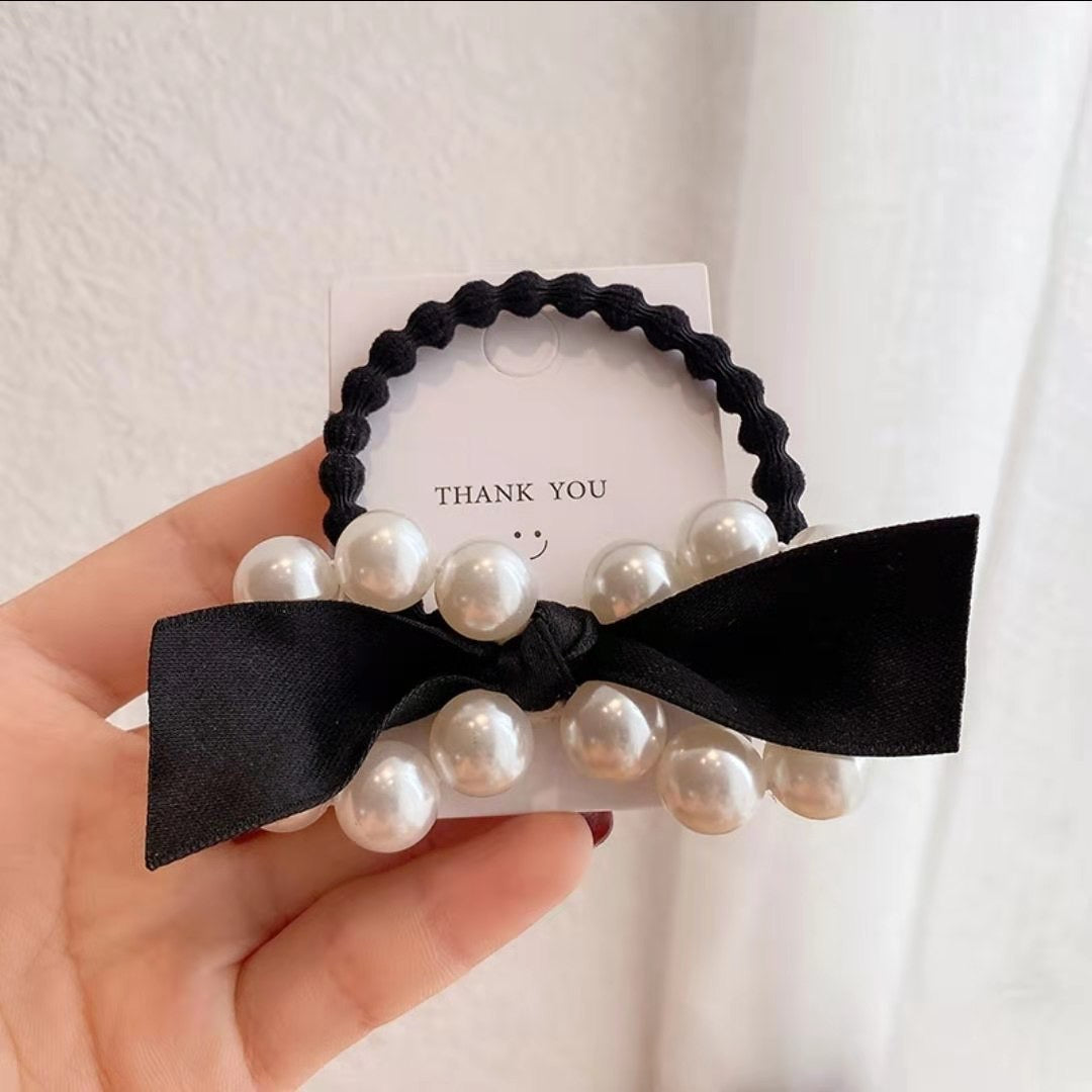 Pearl Hair-Ties (pack of 4)