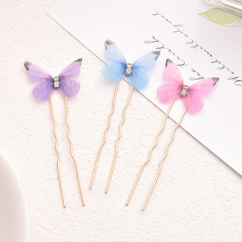 Butterfly juda pin (pack of 6)