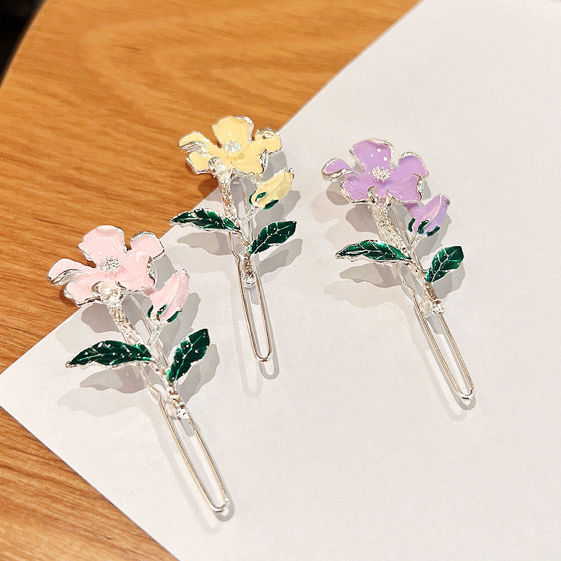 Floral Korean lockpin (Pack of 4)