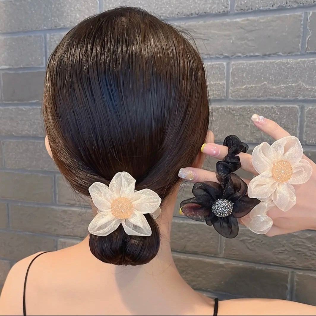 Floral Scrunchie Pack of 2