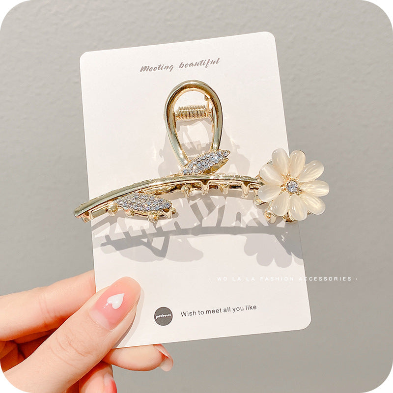 Korean Quality Metal Floral Claw Clip