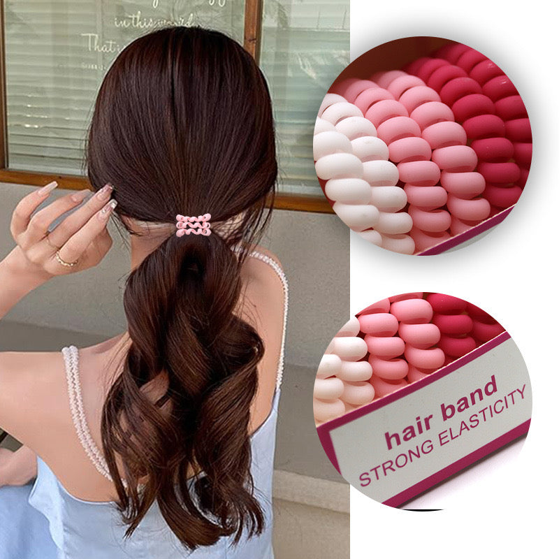 Strong Elasticity Telephone Wire Hair taies (Pack of 6 in One Box)