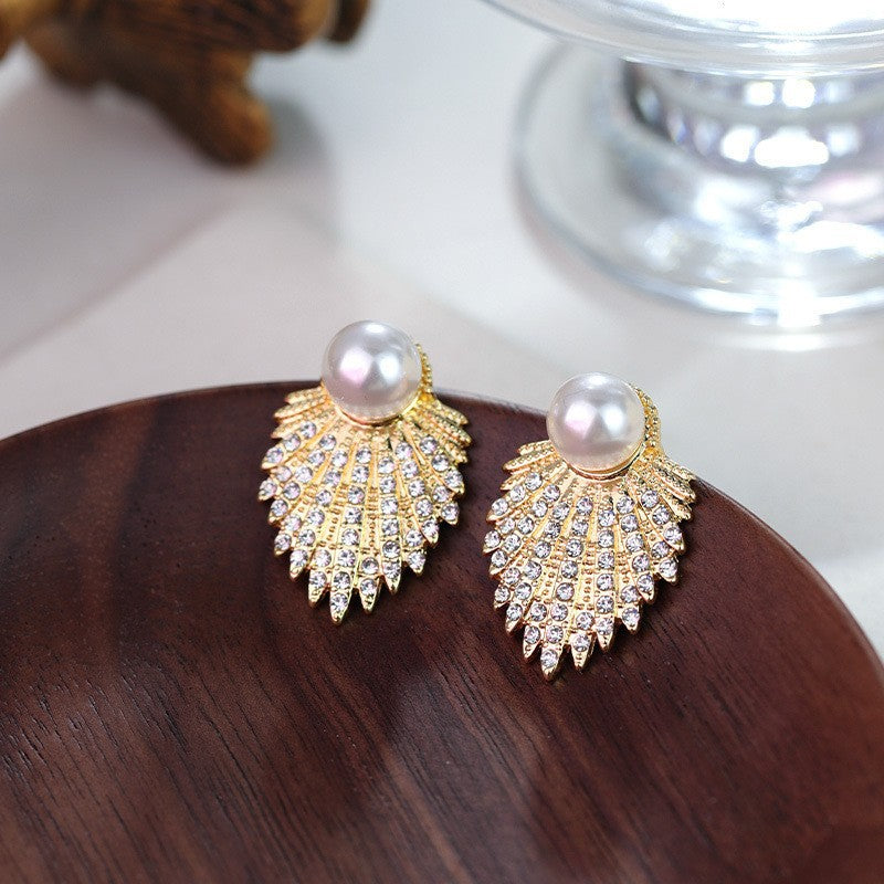 Rhinestone pearl Earring