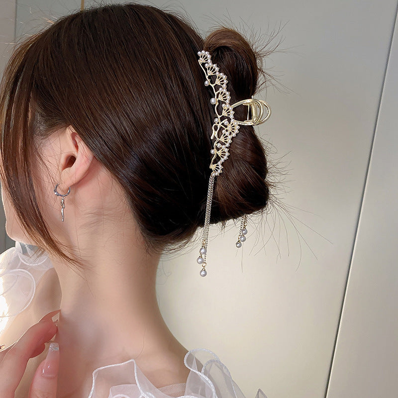 Korean Quality Small tree Design Metal Claw Clip