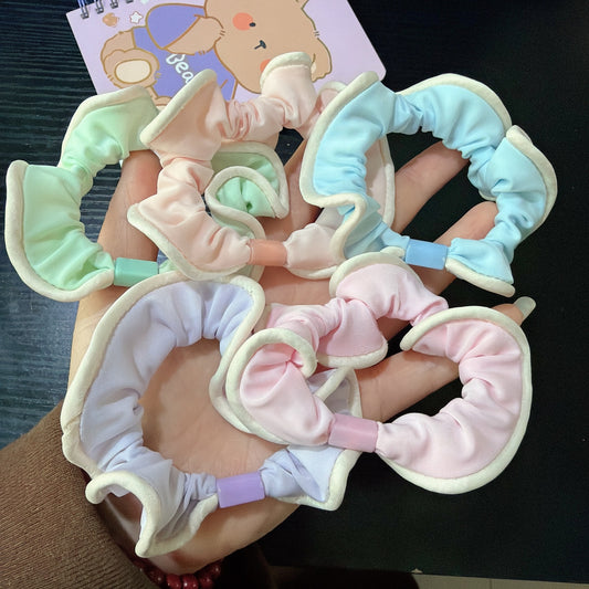 Pastel Colour Scrunchie Set Pack of 5