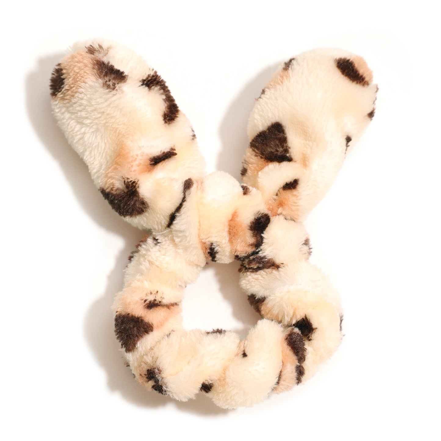 Bunny Ear Leopard Print Scrunchie (Pack of 6)