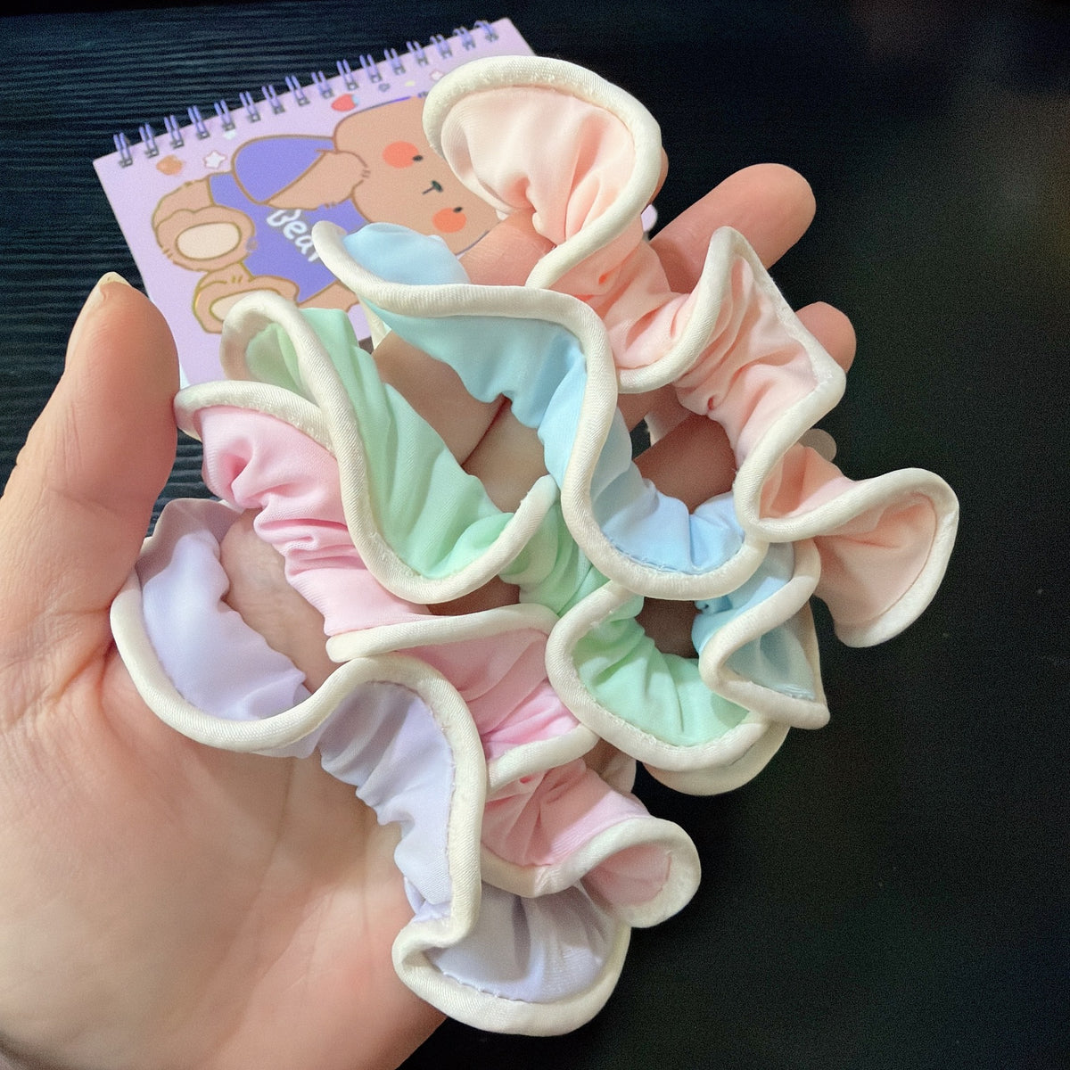 Pastel Colour Scrunchie Set Pack of 5