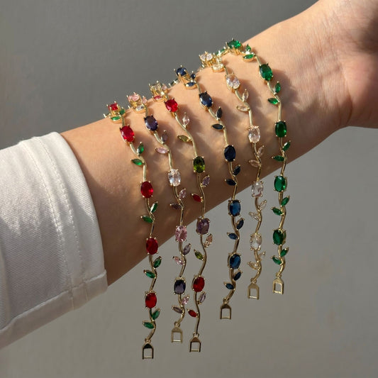 Tulip Bud Gemstone Bracelet (Pack of 1)