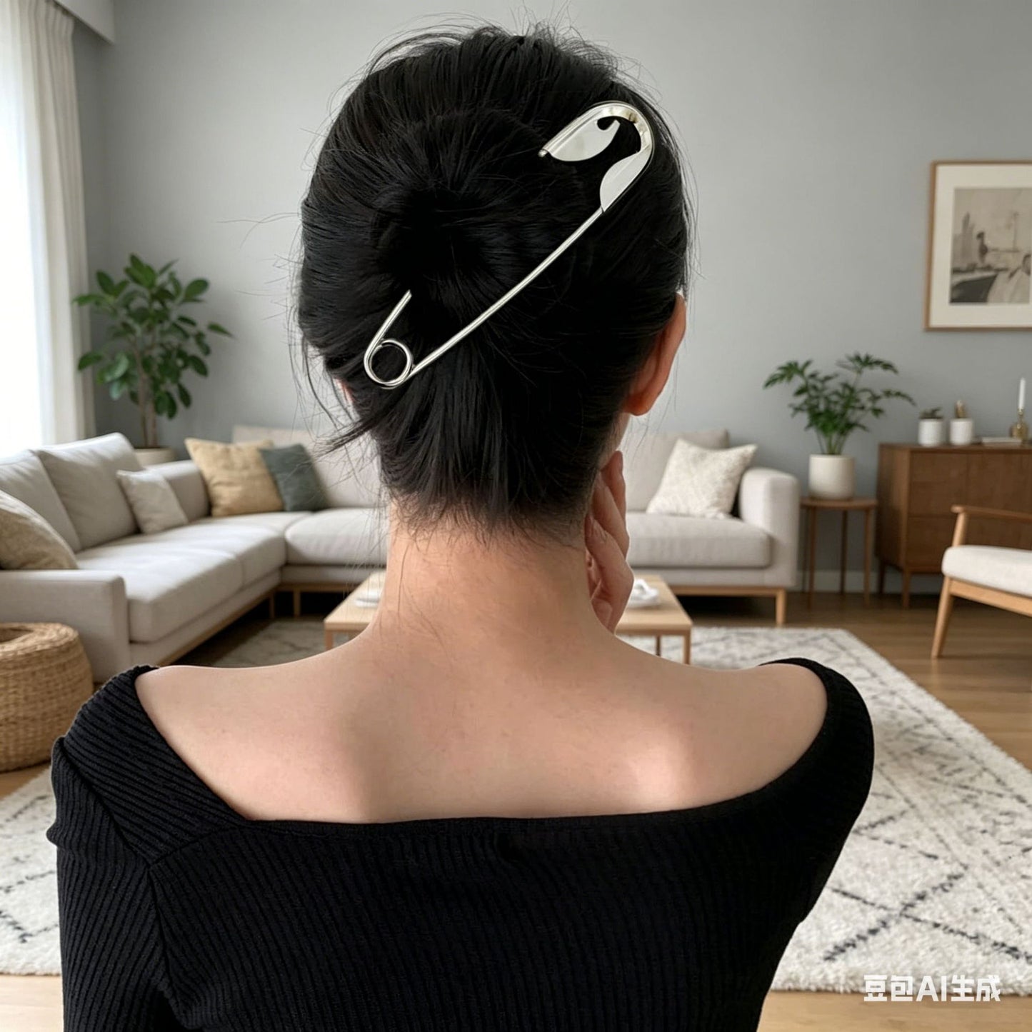 The Luxe Safety Pin Hair Clips (Pack of 2)